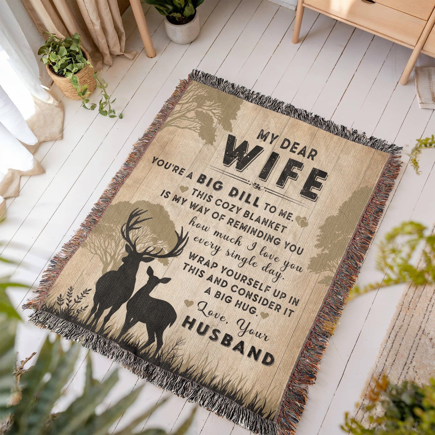 Camping Blanket Gift – For the Wife Who’s a Big Dill to Her Husband