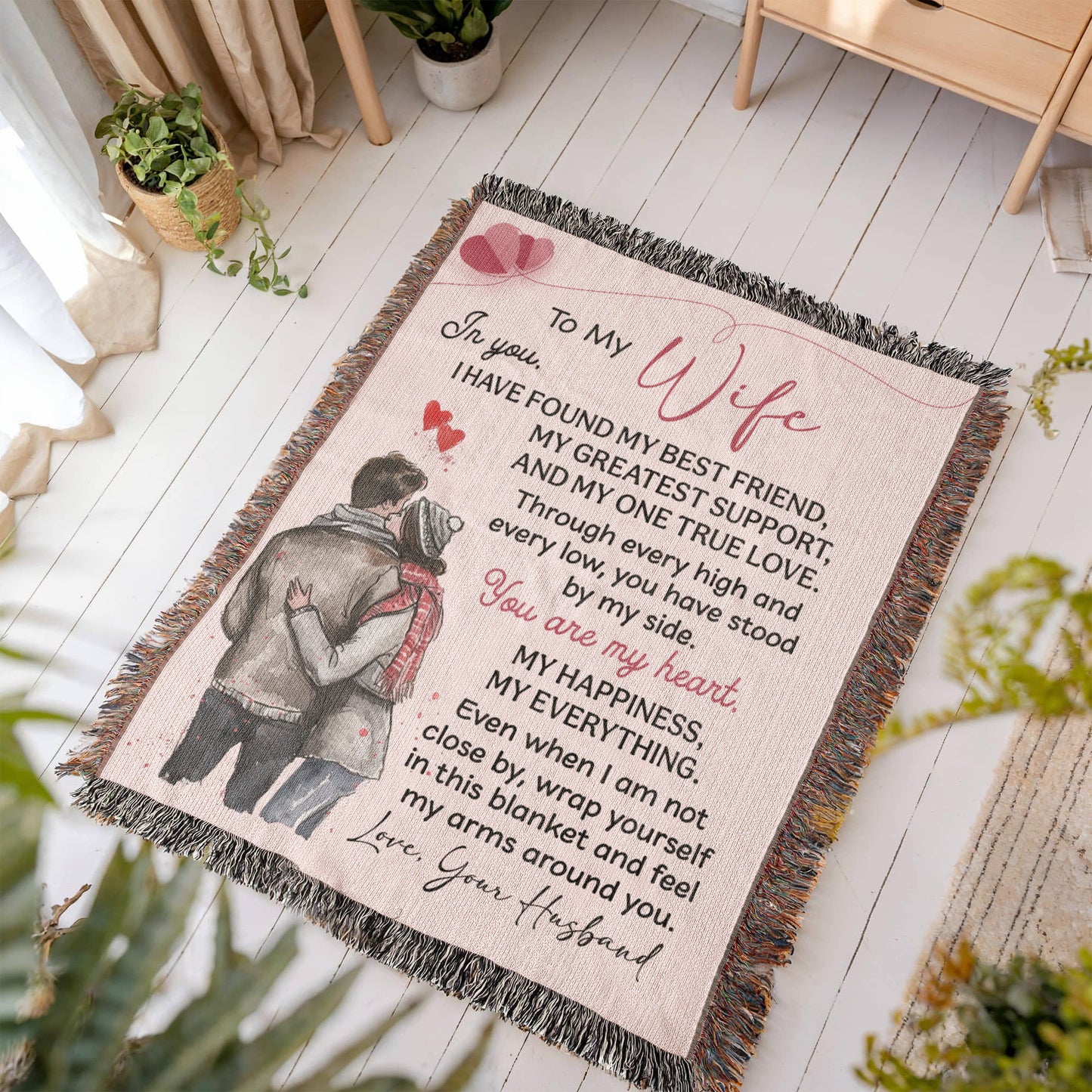 Hug From Me Blanket – Gift for a Wife