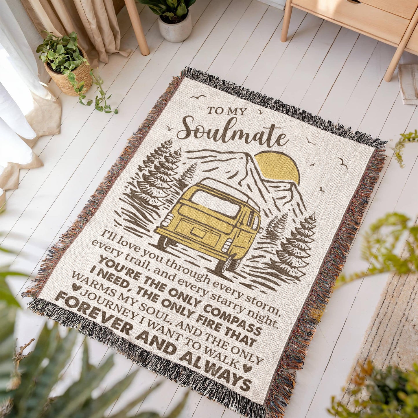 To My Soulmate – Camper Van Journey Blanket 🚐💛