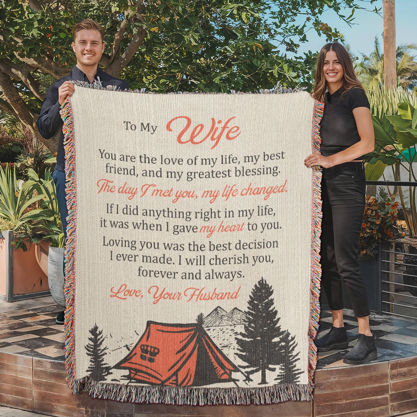 My Heart to You Blanket – Gift for Wife