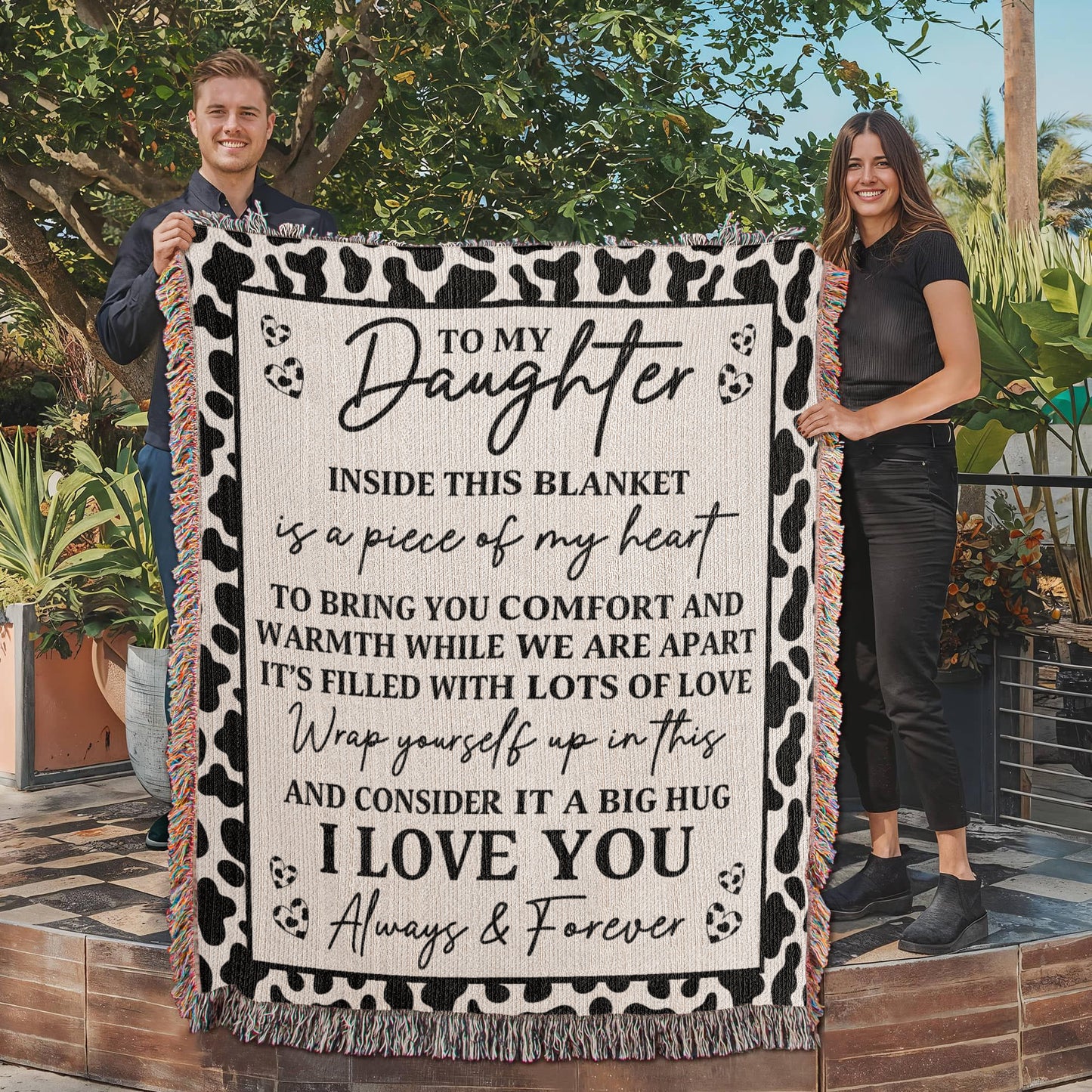 Cow Print Blanket for Daughter – A Big Hug from Mom’s Heart