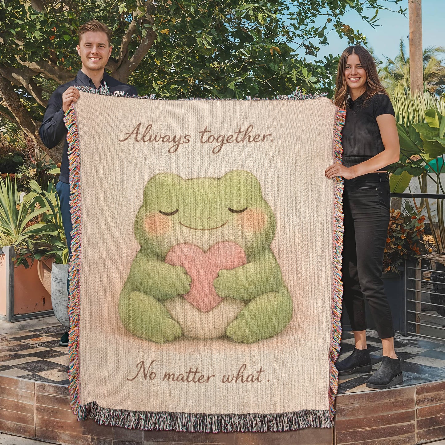 Always Together Frog Blanket – A Cozy Reminder of Love