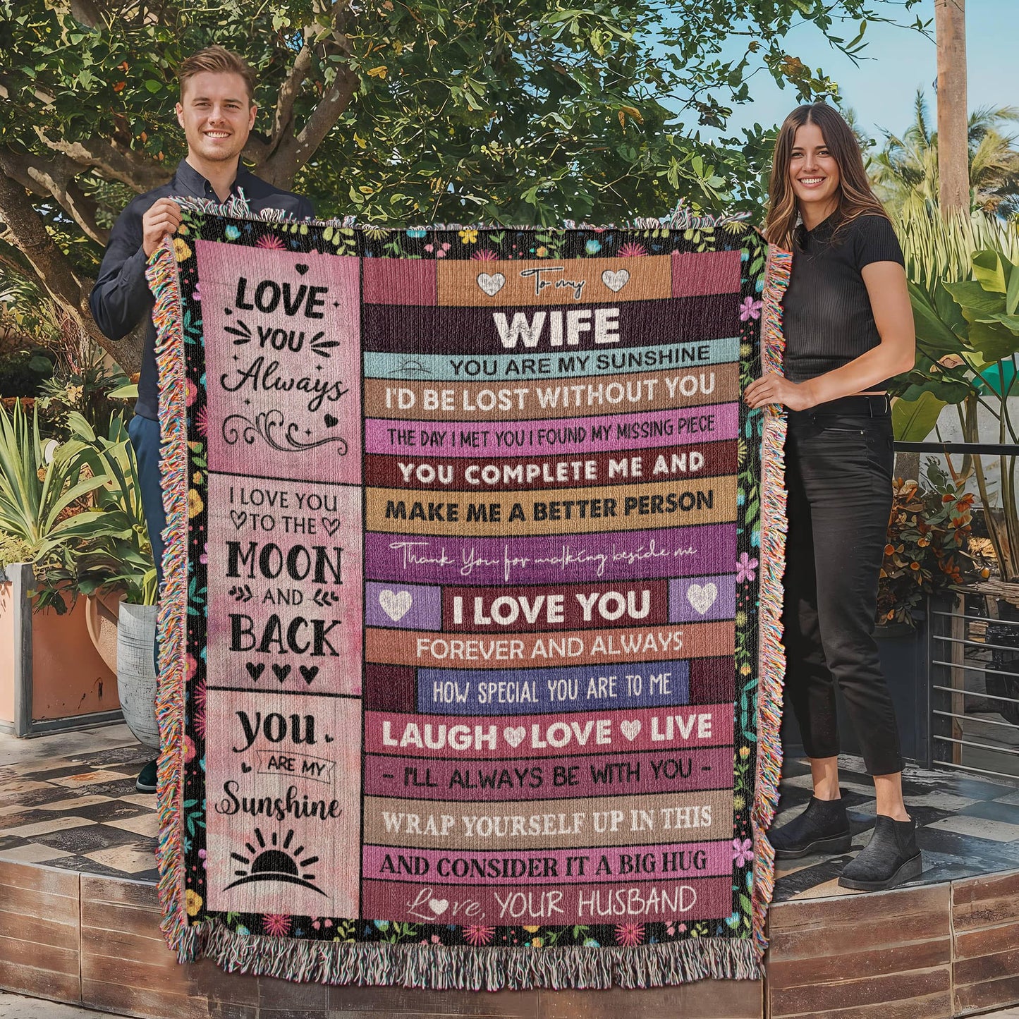 Gift for Wife – You Are My Sunshine Blanket