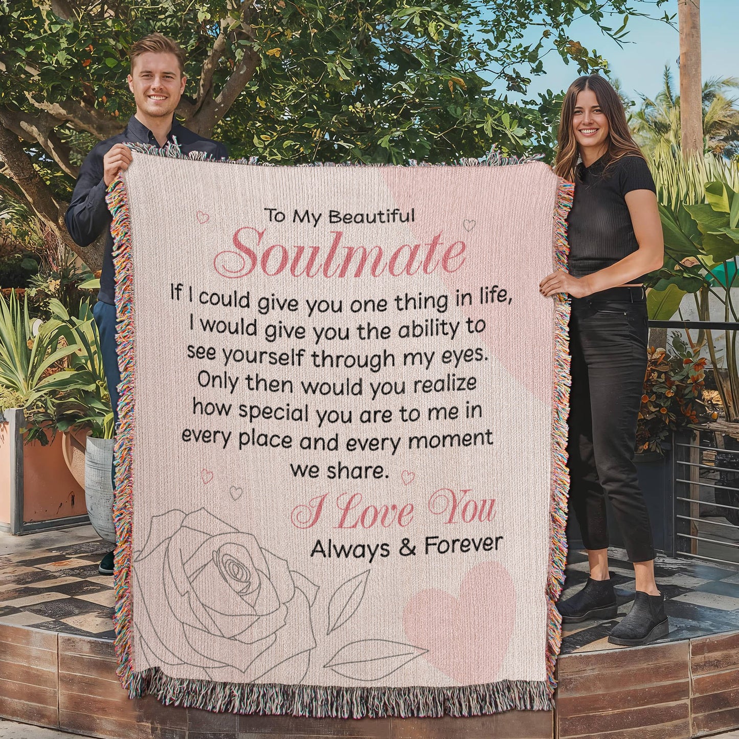 See Yourself Through My Eyes Blanket – Gift for My Soulmate