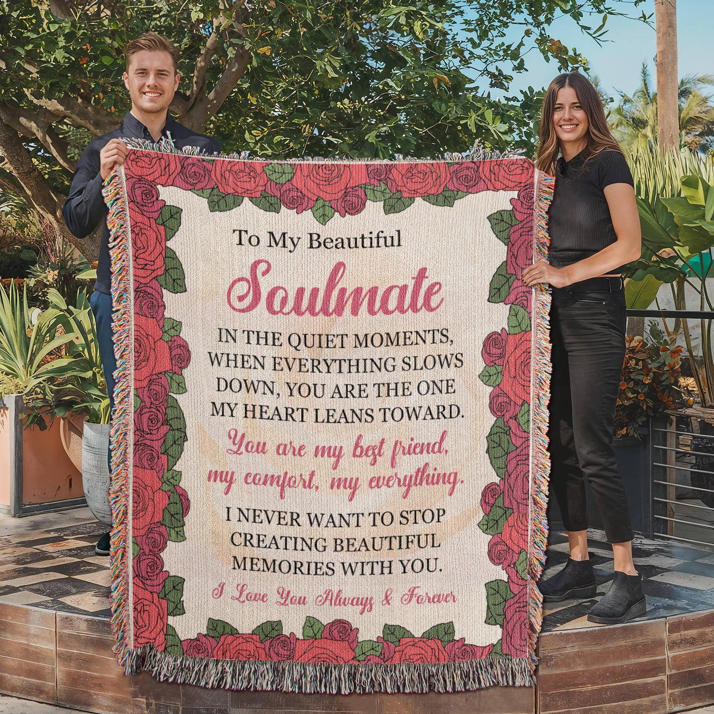Timeless Rose Love Blanket – Gift for My Beautiful Soulmate