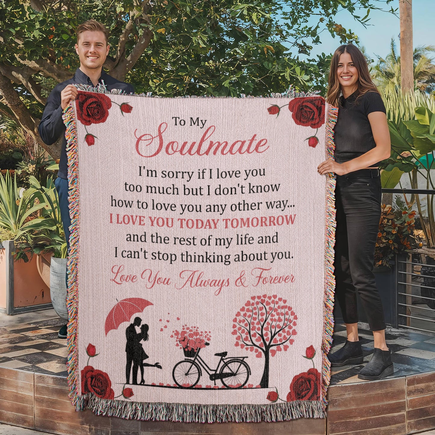 Love You Today & Tomorrow Blanket – Gift for My Soulmate