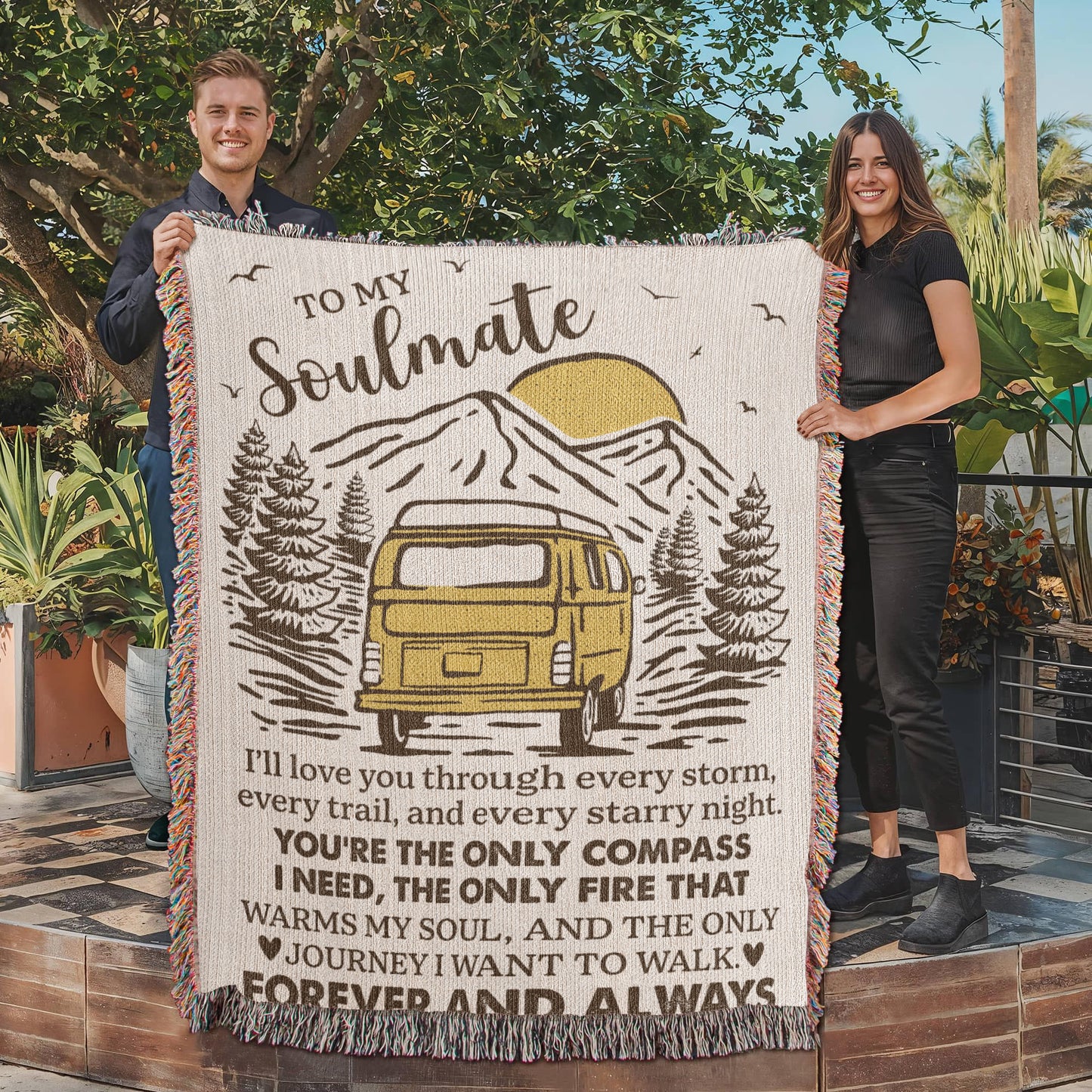 To My Soulmate – Camper Van Journey Blanket 🚐💛