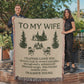 Camping Blanket Gift for Wife – I FLUFFING Love You, Always