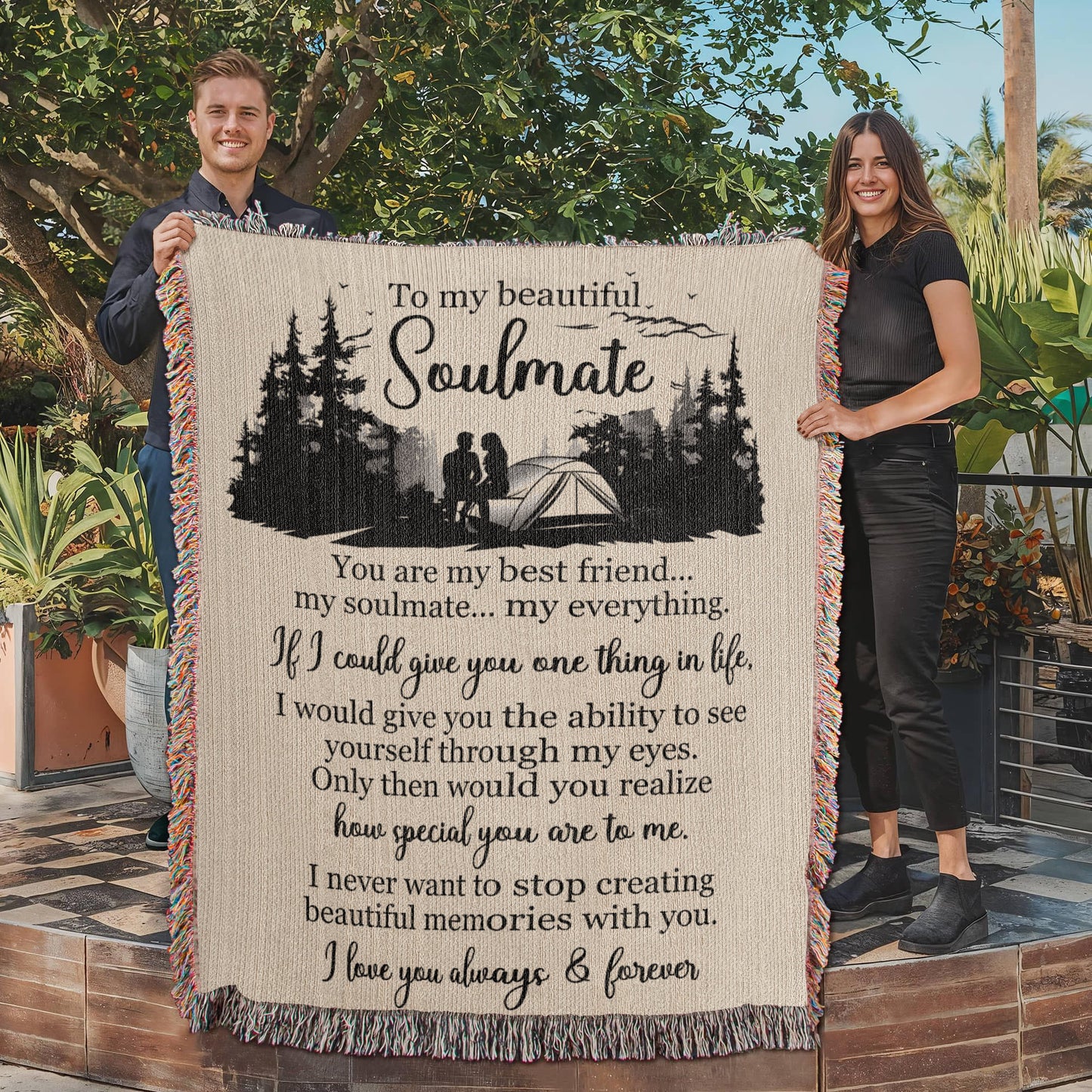 To My Beautiful Soulmate — A Blanket Full of Love, Memories, and Meaning ⛺❤️