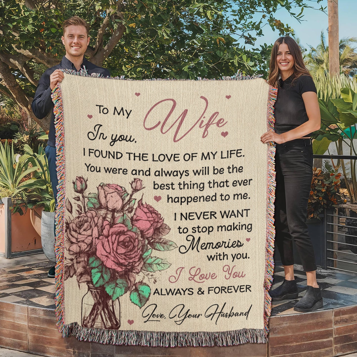 Forever Memories Blanket – Wife Gift