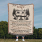 To My Wife – Campfire & Camper Love Quote Blanket 🔥💑