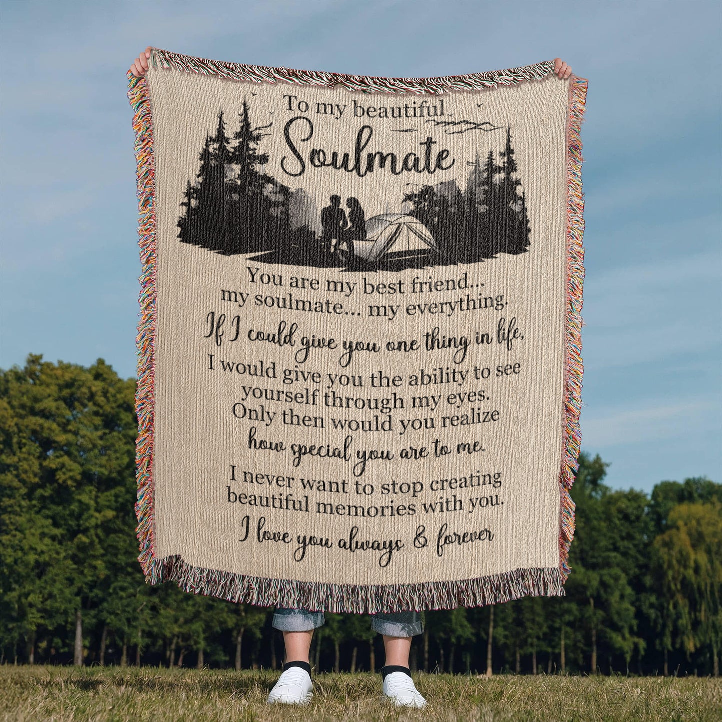 To My Beautiful Soulmate — A Blanket Full of Love, Memories, and Meaning ⛺❤️