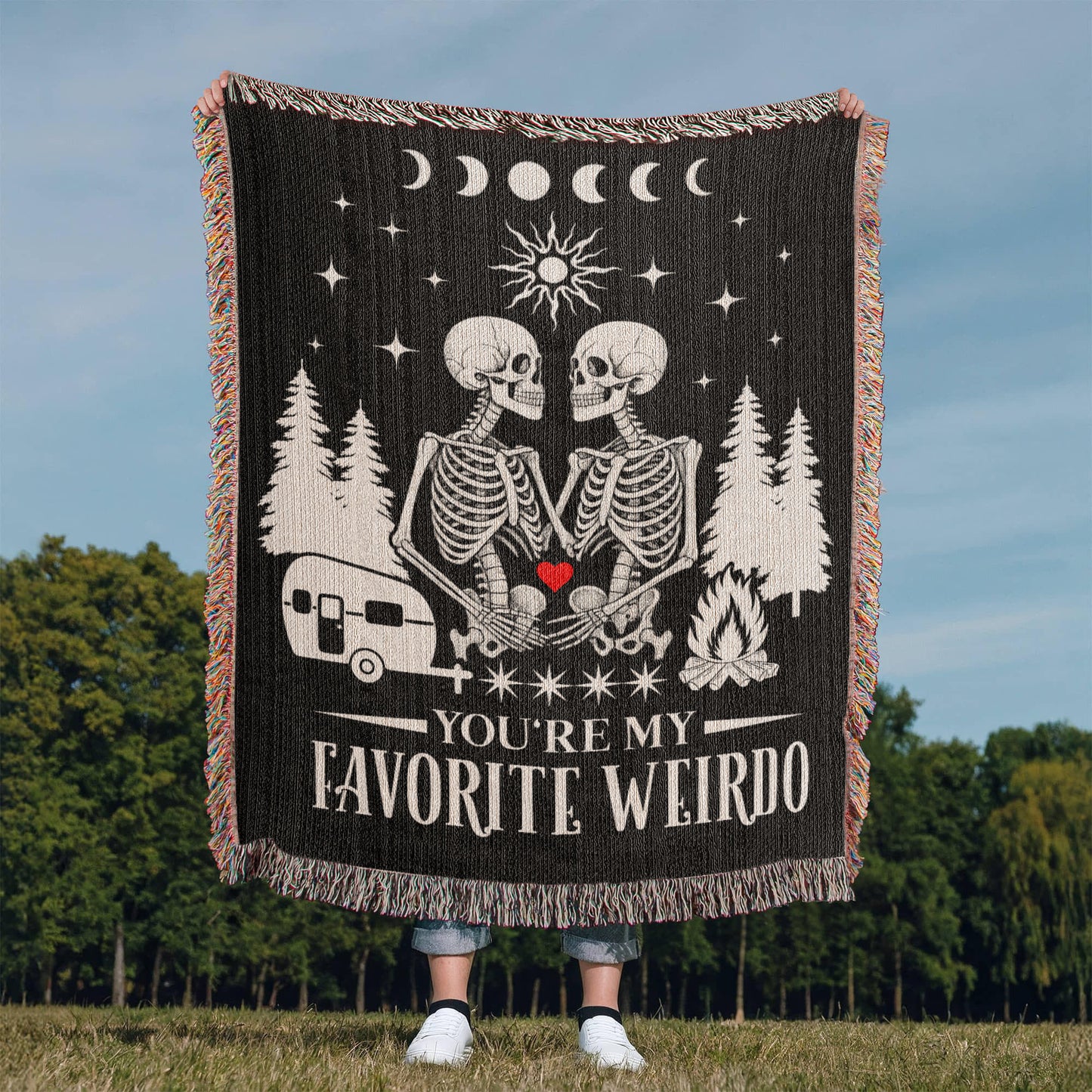 Cozy Up With Your Favorite Weirdo – The Perfect Camping Couples Blanket