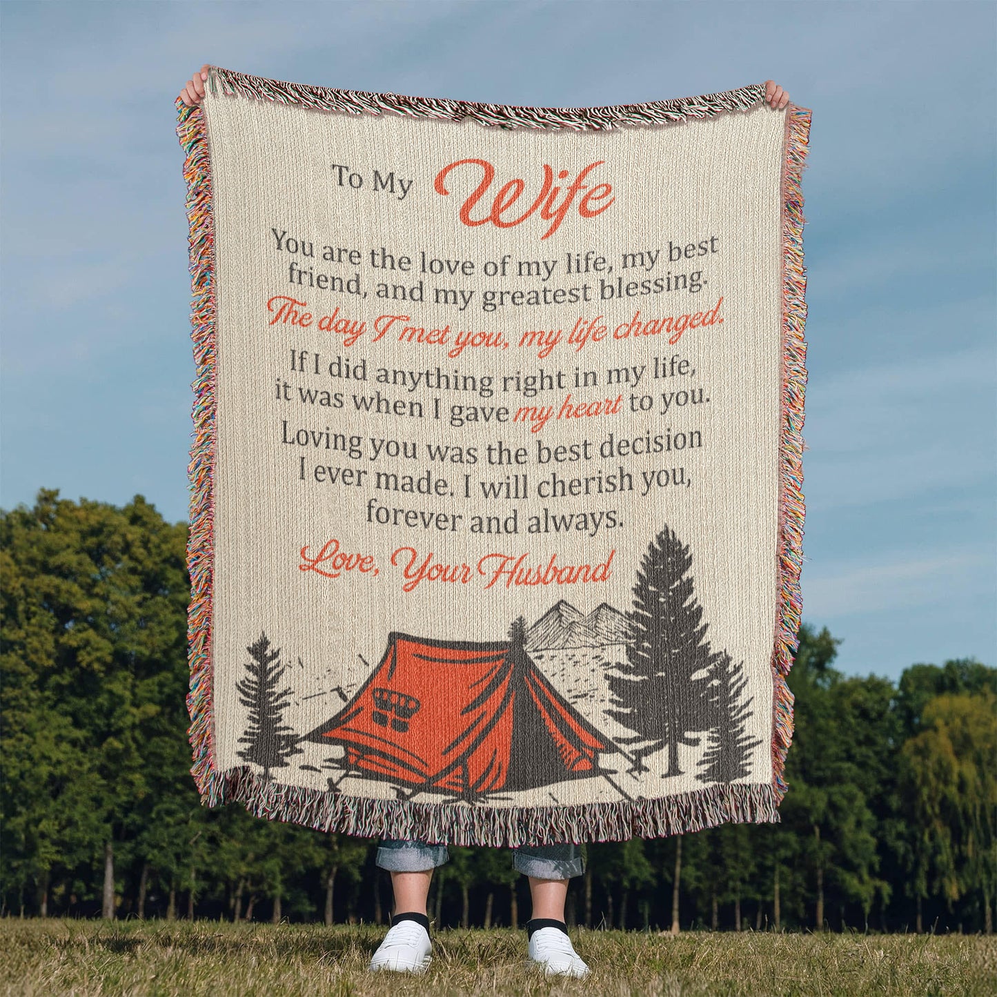 My Heart to You Blanket – Gift for Wife