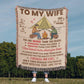 Camping Blanket Gift – For the Wife Who Needs to Know How Special She Truly Is