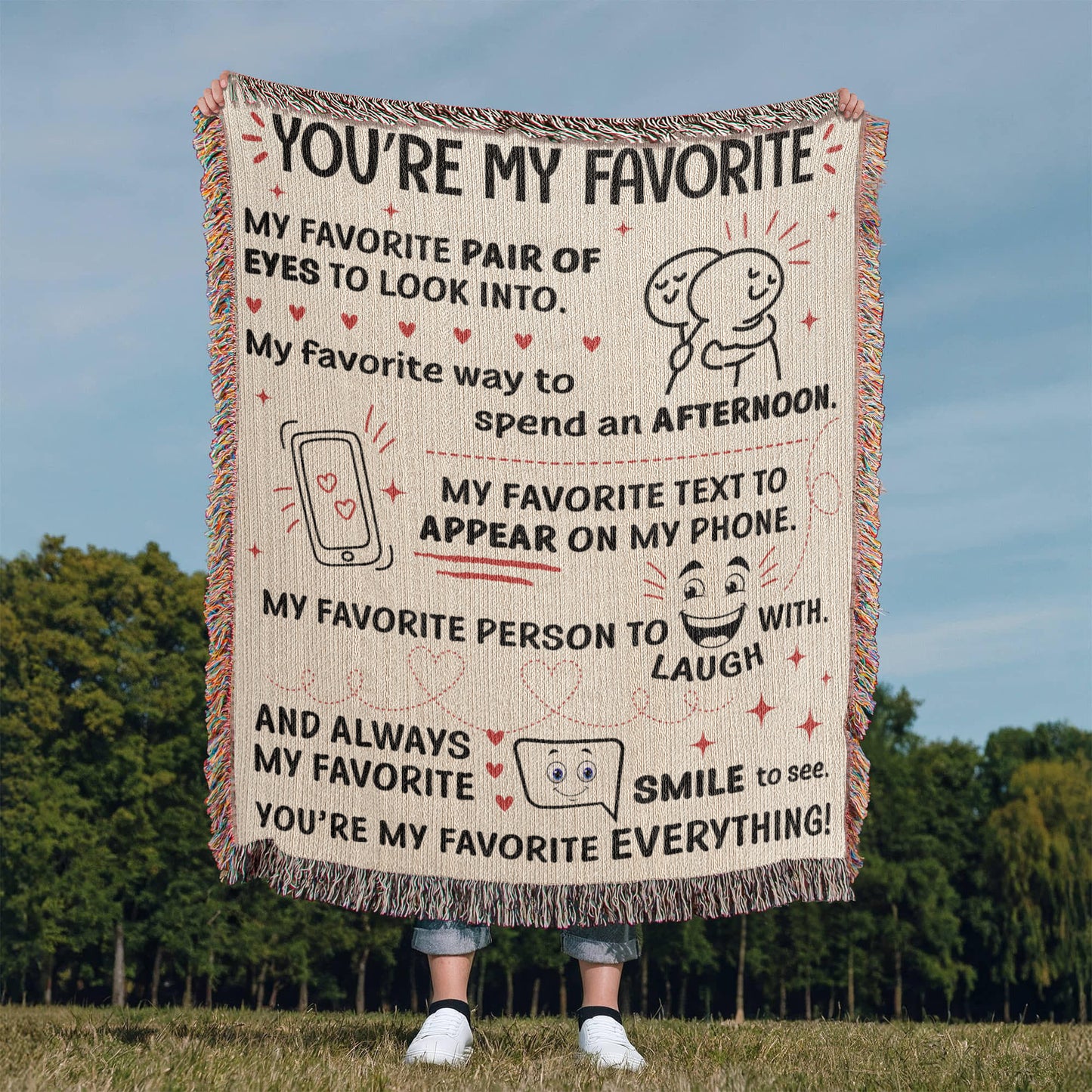 You’re My Favorite – Cute & Cozy Romantic Blanket ❤️