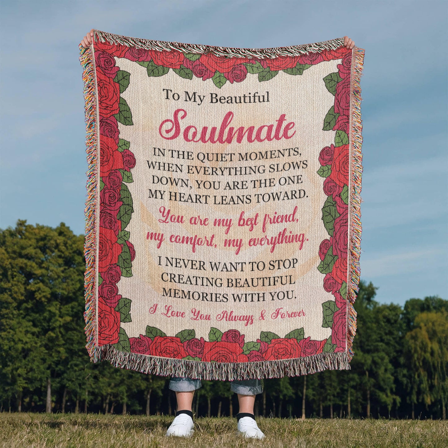 Timeless Rose Love Blanket – Gift for My Beautiful Soulmate