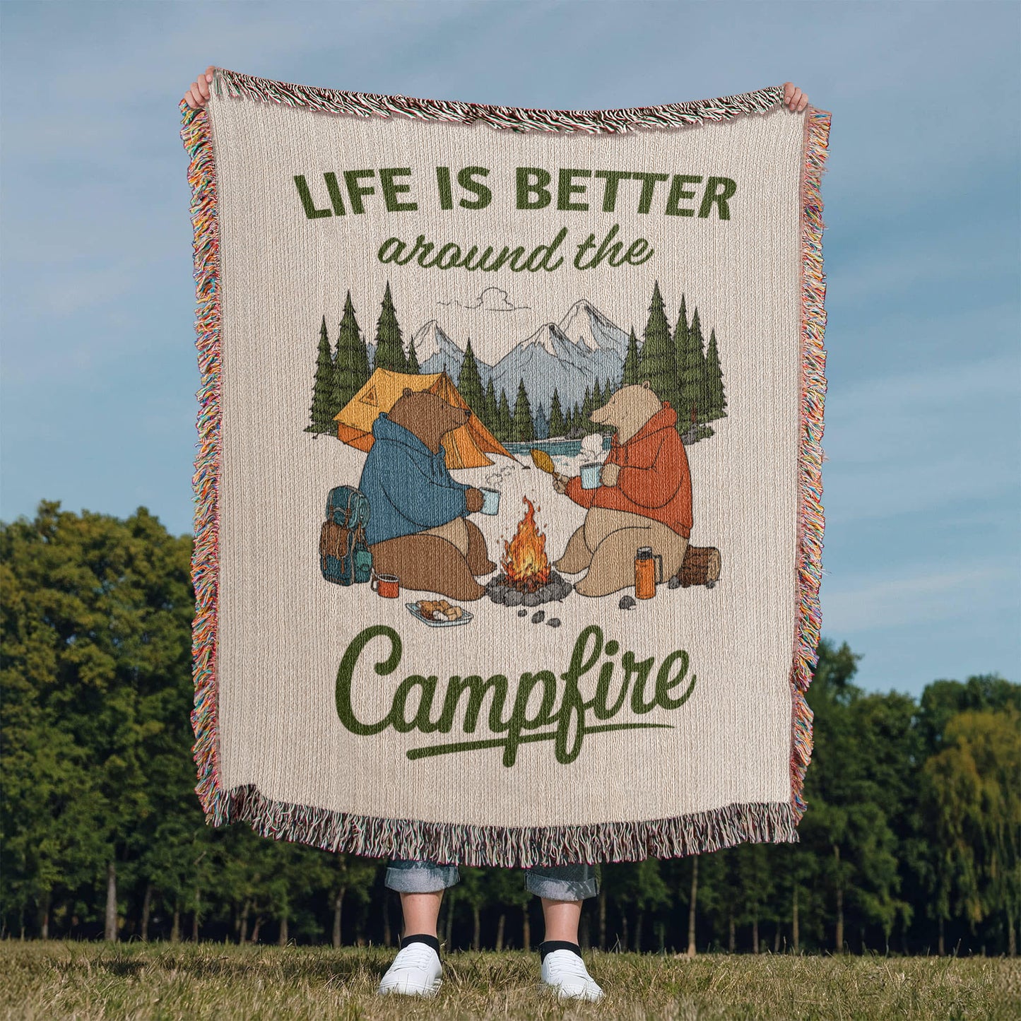 Life Is Better Around The Campfire (Blanket) ❤️