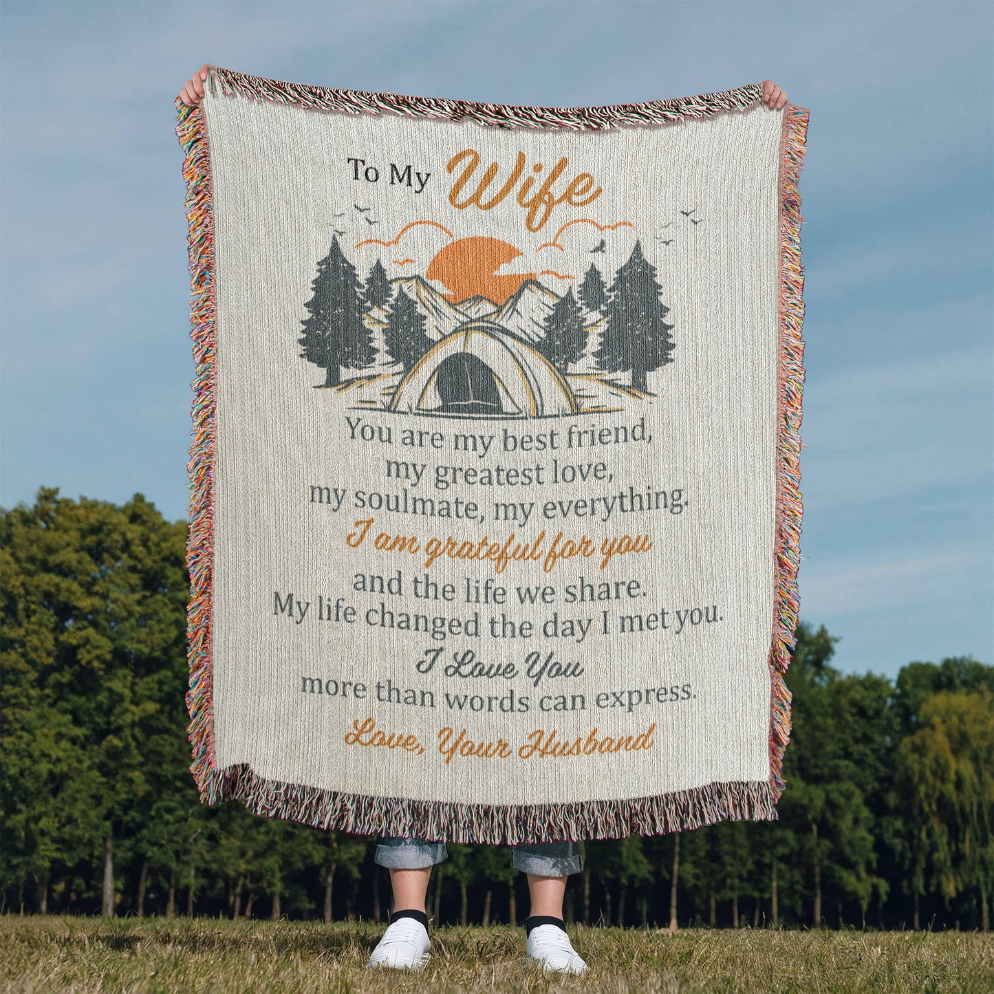 Adventure Together Blanket – Gift for Wife