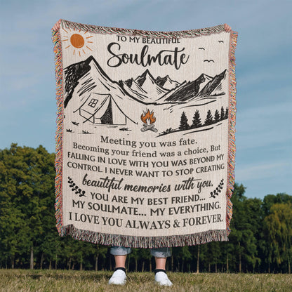 To My Soulmate — A Blanket Full of Love, Warmth, Memories, and My Hug ❤️