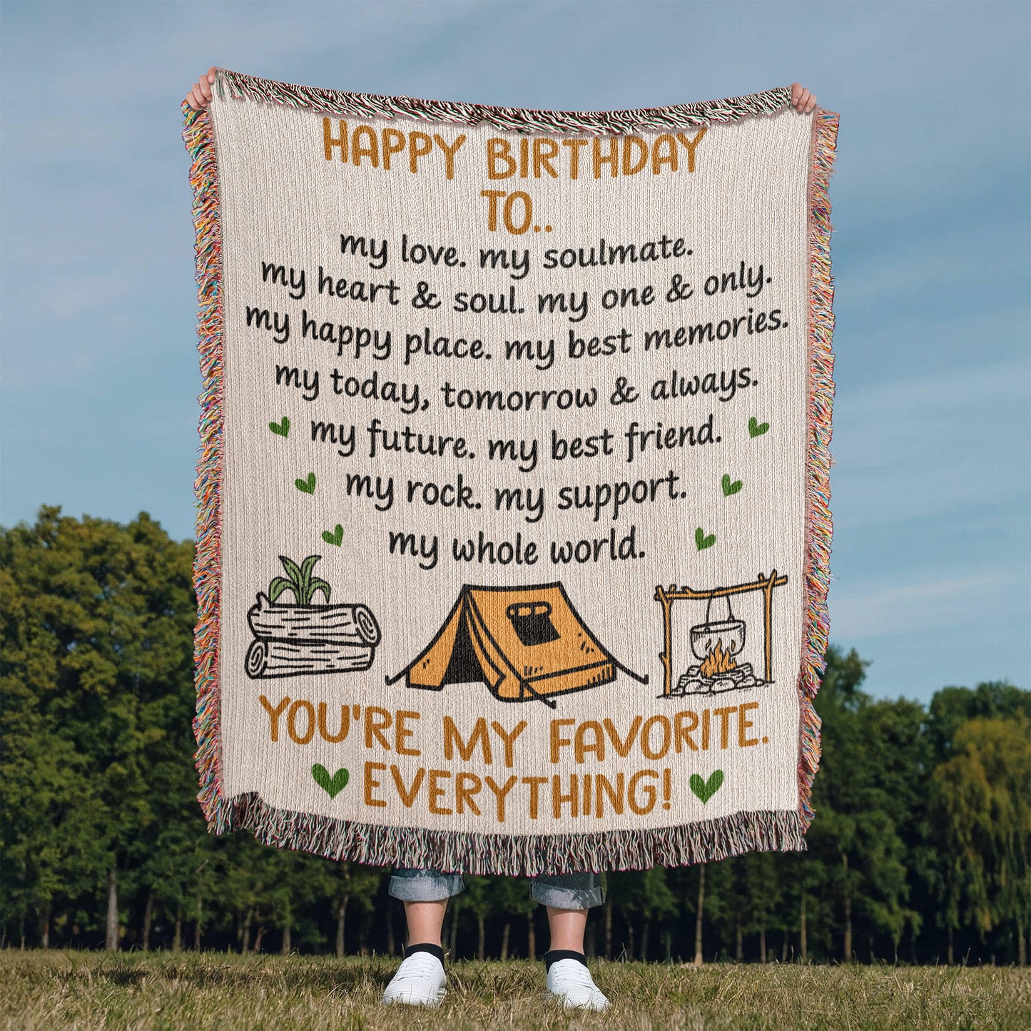 happy birthday blanket