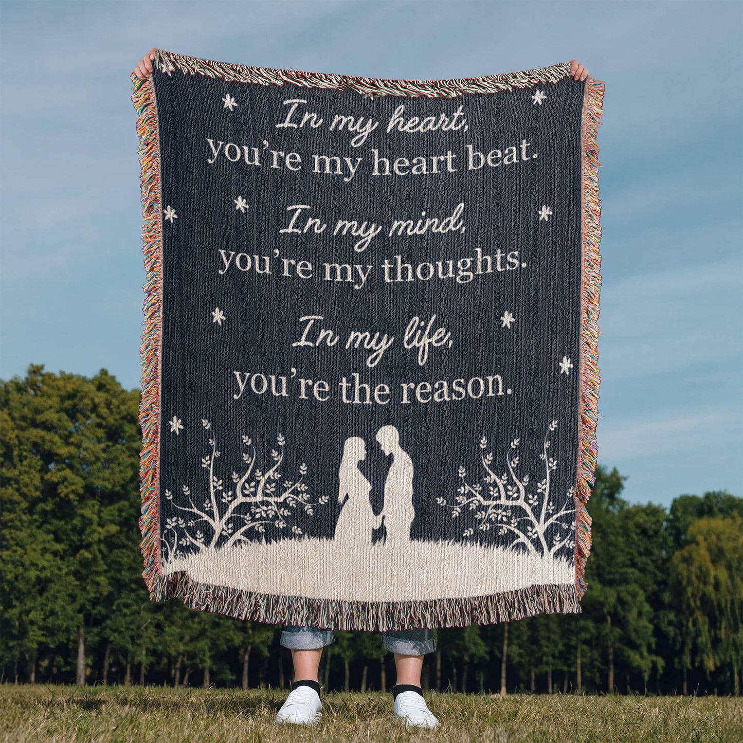 Gift for My Love – You're My Heartbeat Forever Blanket