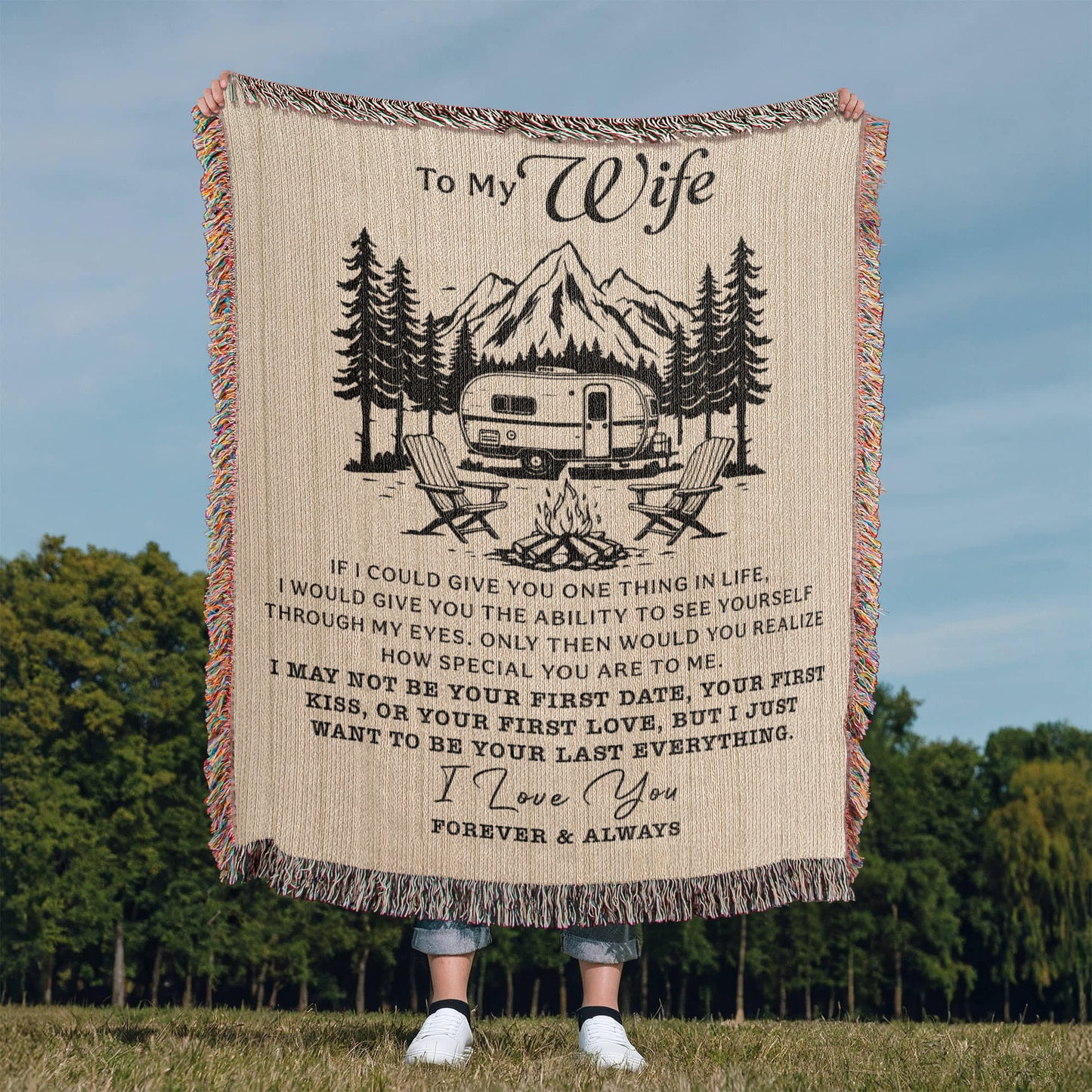To My Wife — Camper Love Blanket ❤️🔥