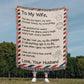 Love Letter Wife Blanket – Gift for Wife