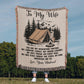 Camping Blanket Gift for Wife – My Adventure Partner, My Home on Every Trail