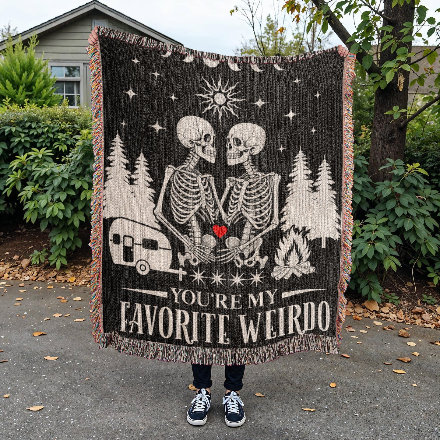 Cozy Up With Your Favorite Weirdo – The Perfect Camping Couples Blanket