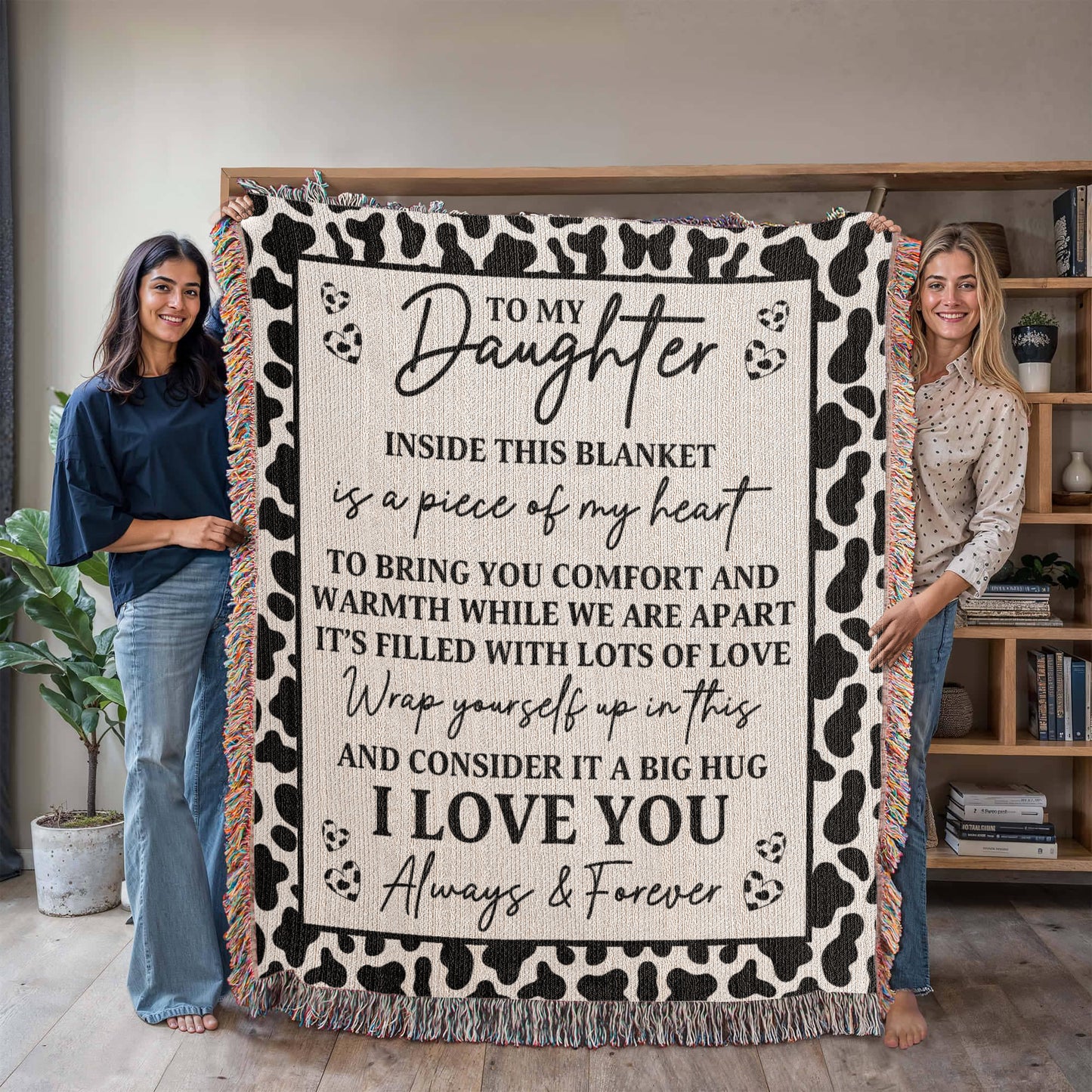 Cow Print Blanket for Daughter – A Big Hug from Mom’s Heart