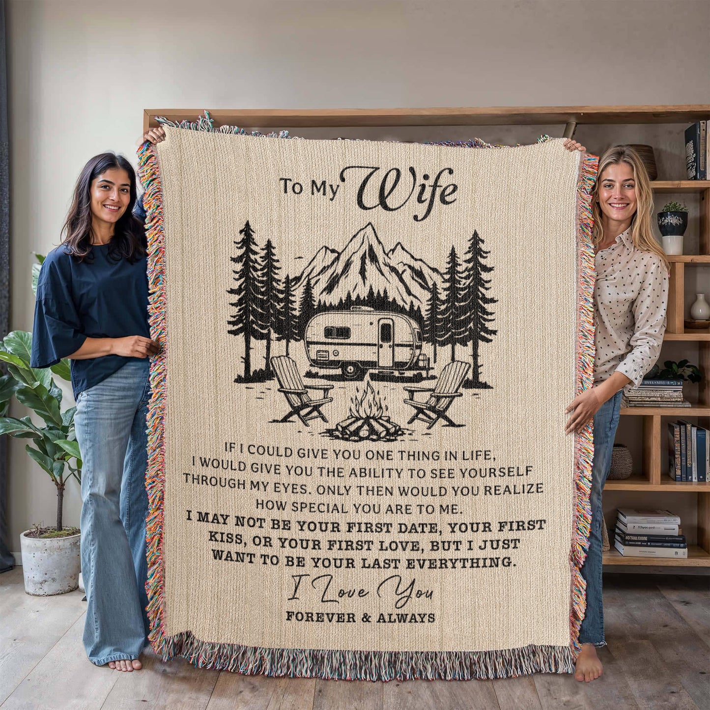 To My Wife — Camper Love Blanket ❤️🔥