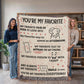 You’re My Favorite – Cute & Cozy Romantic Blanket ❤️