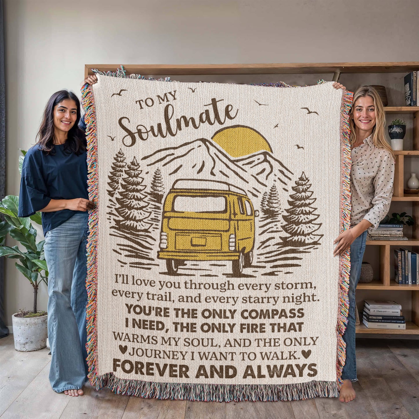 To My Soulmate – Camper Van Journey Blanket 🚐💛