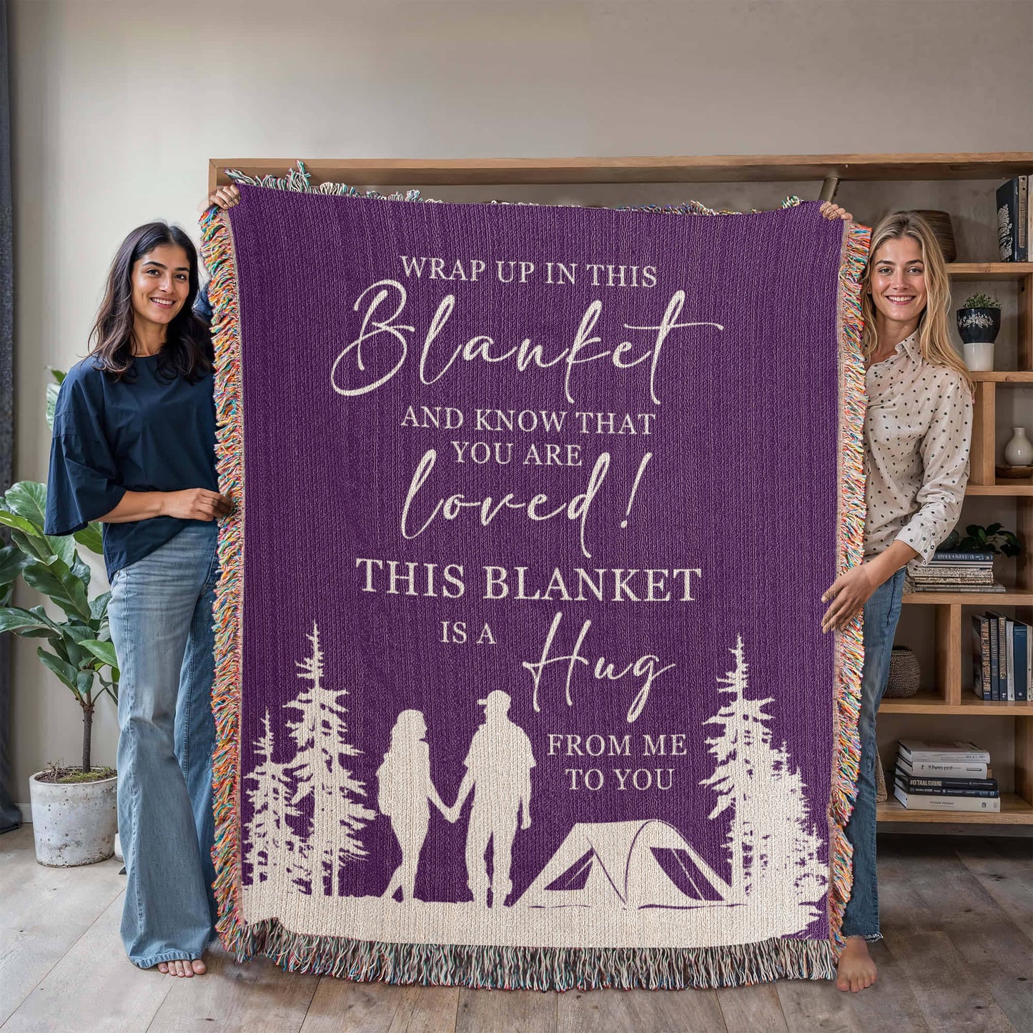 This Blanket is a Hug from Me to You” — Romantic Camping Gift for Your Person 💜🏕️