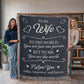 To My Wife – You Are My World Love Gift Blanket
