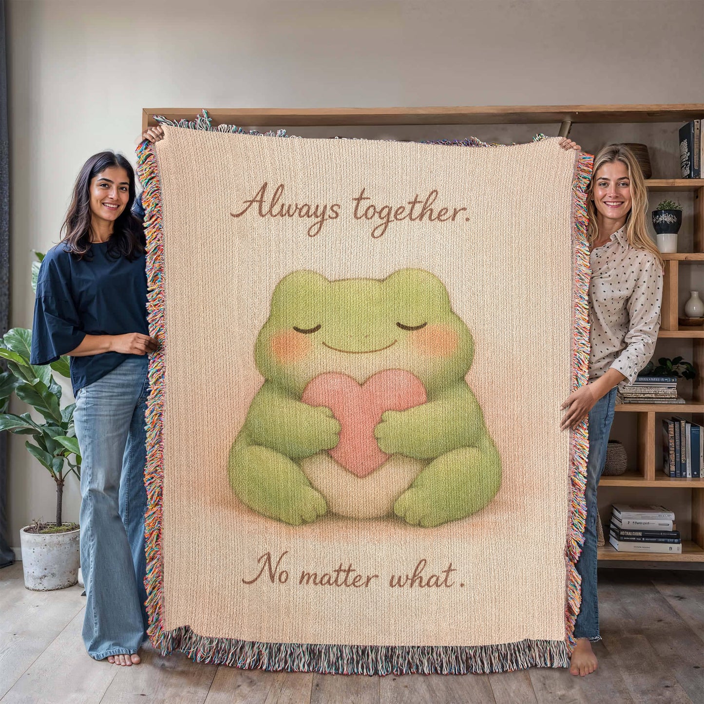 Always Together Frog Blanket – A Cozy Reminder of Love