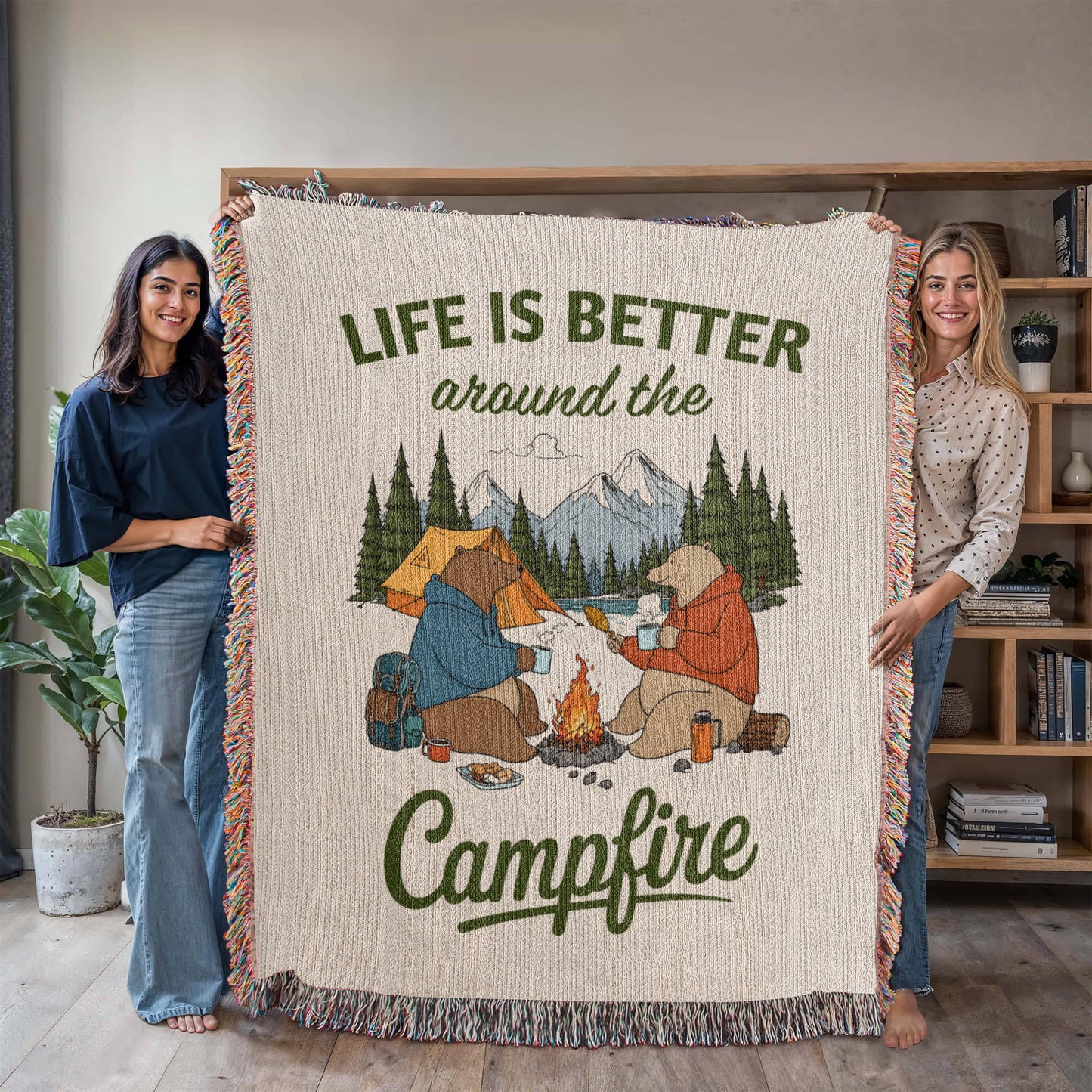 Life Is Better Around The Campfire (Blanket) ❤️