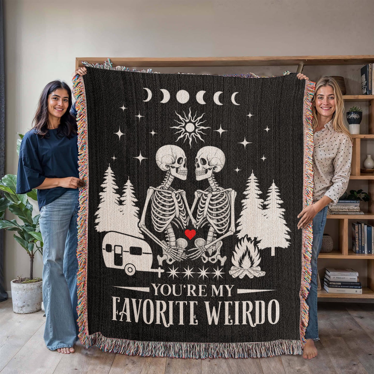 Cozy Up With Your Favorite Weirdo – The Perfect Camping Couples Blanket