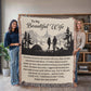 Camping Blanket Gift – For the Wife Who’s Your Compass Through Every Trail