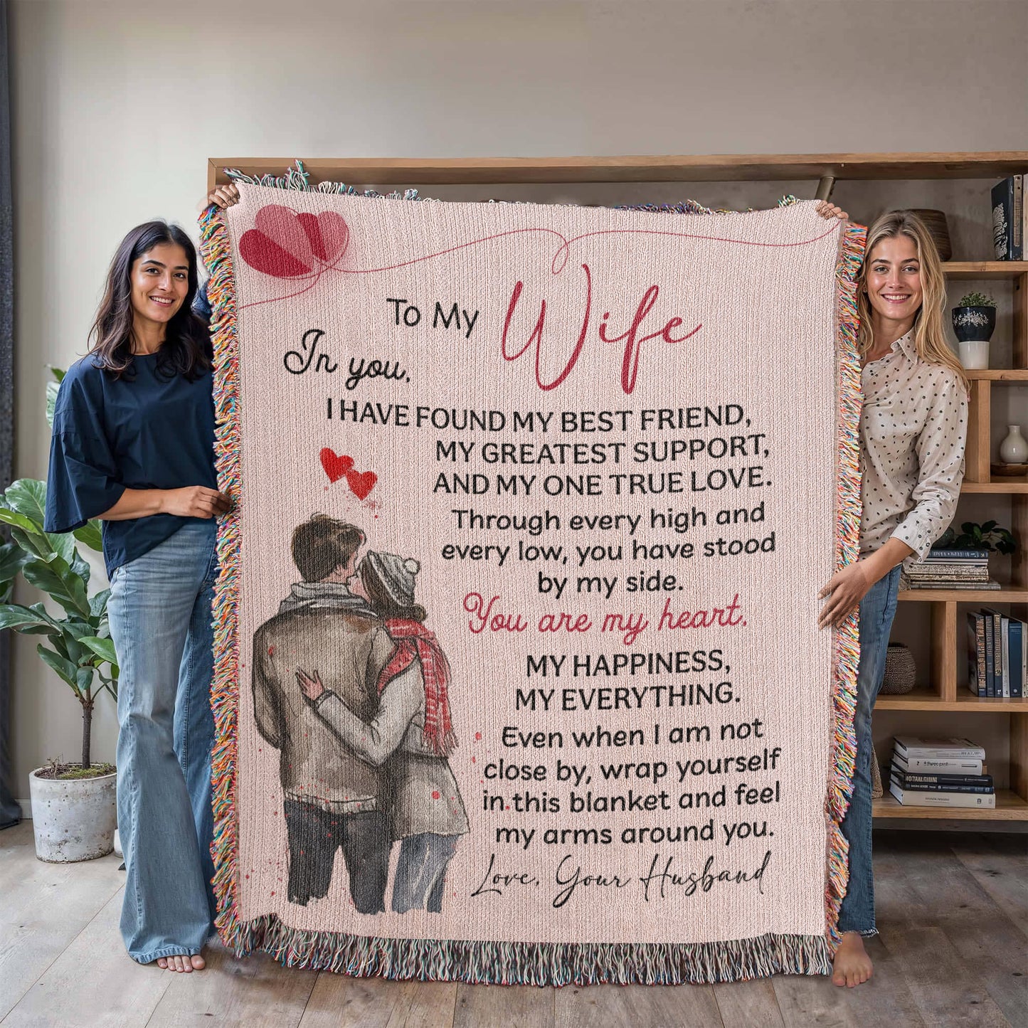 Hug From Me Blanket – Gift for a Wife