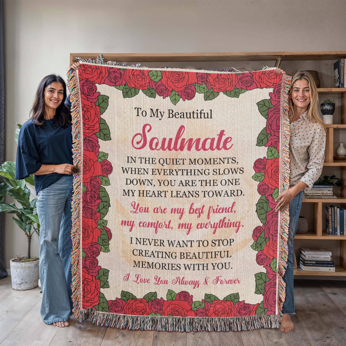 Timeless Rose Love Blanket – Gift for My Beautiful Soulmate