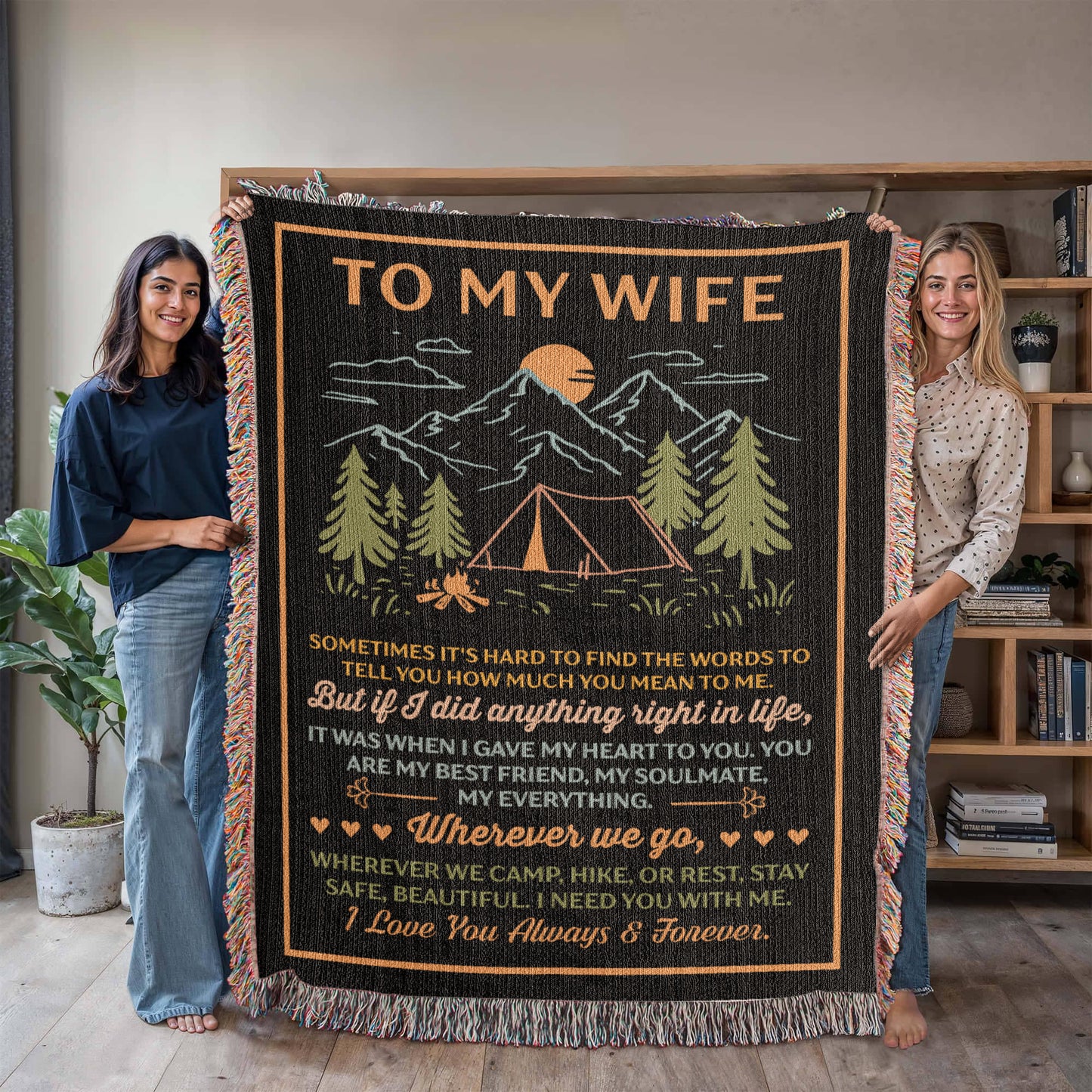 To My Wife – Wherever We Camp, Hike, or Rest, Stay Safe ❤️