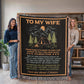 Camping Blanket Gift – For the Wife Who’s Your Best Friend, Soulmate, and Safe Place