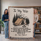 Camping Blanket Gift for Wife – My Adventure Partner, My Home on Every Trail