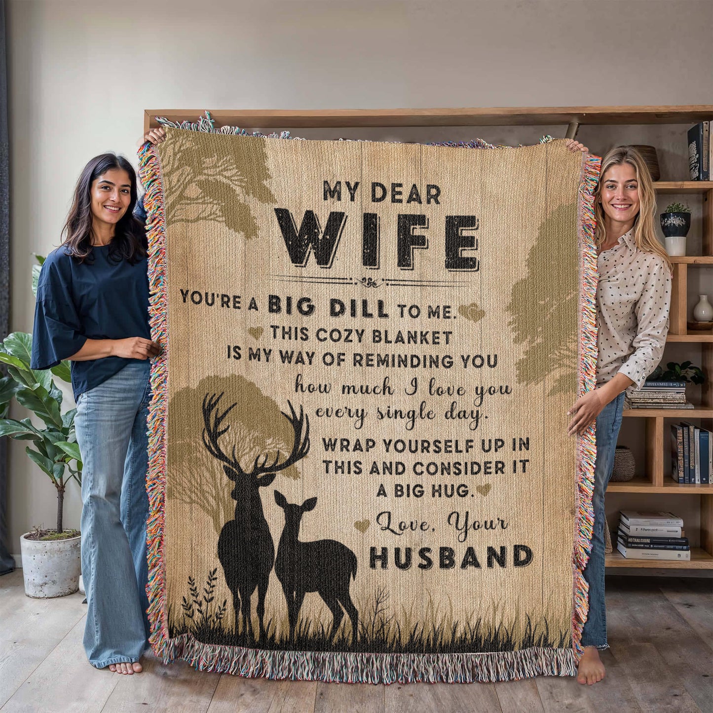 Camping Blanket Gift – For the Wife Who’s a Big Dill to Her Husband