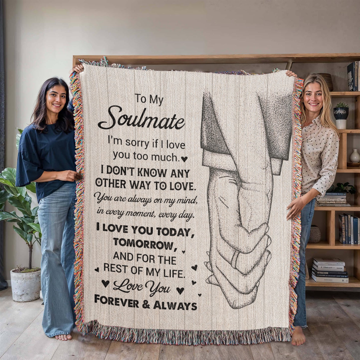 Forever & Always – Soulmate Love Gift Blanket