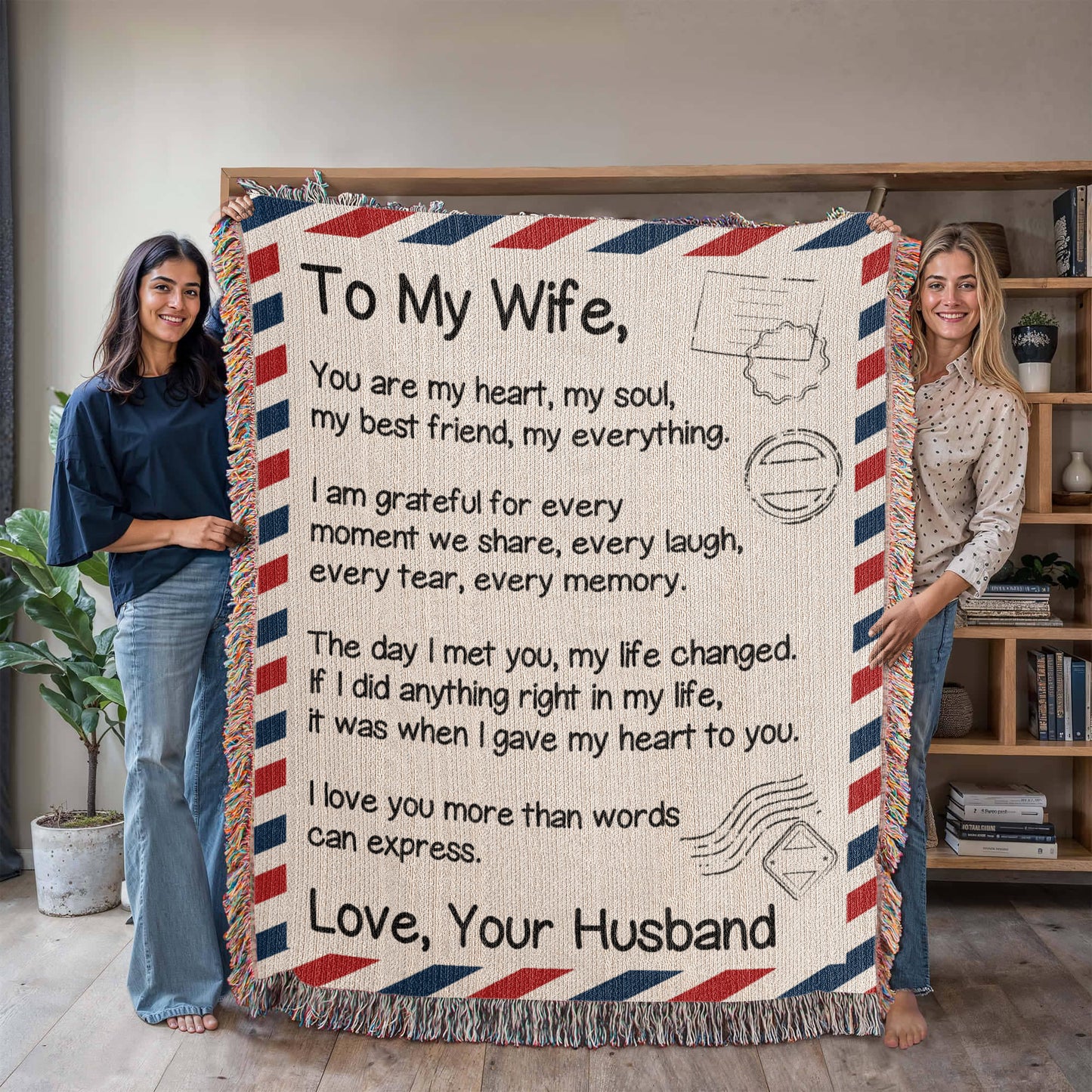 Love Letter Wife Blanket – Gift for Wife
