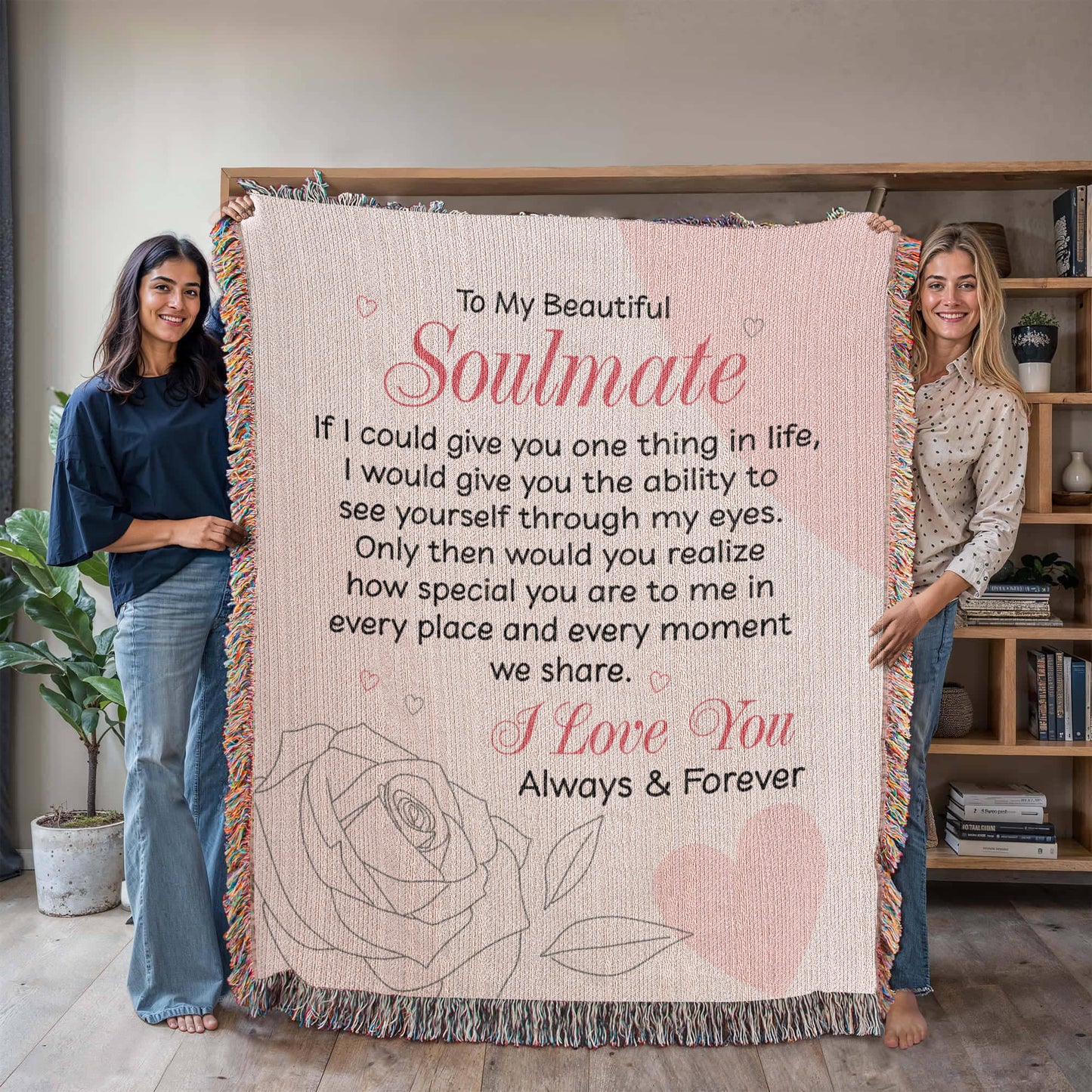 See Yourself Through My Eyes Blanket – Gift for My Soulmate