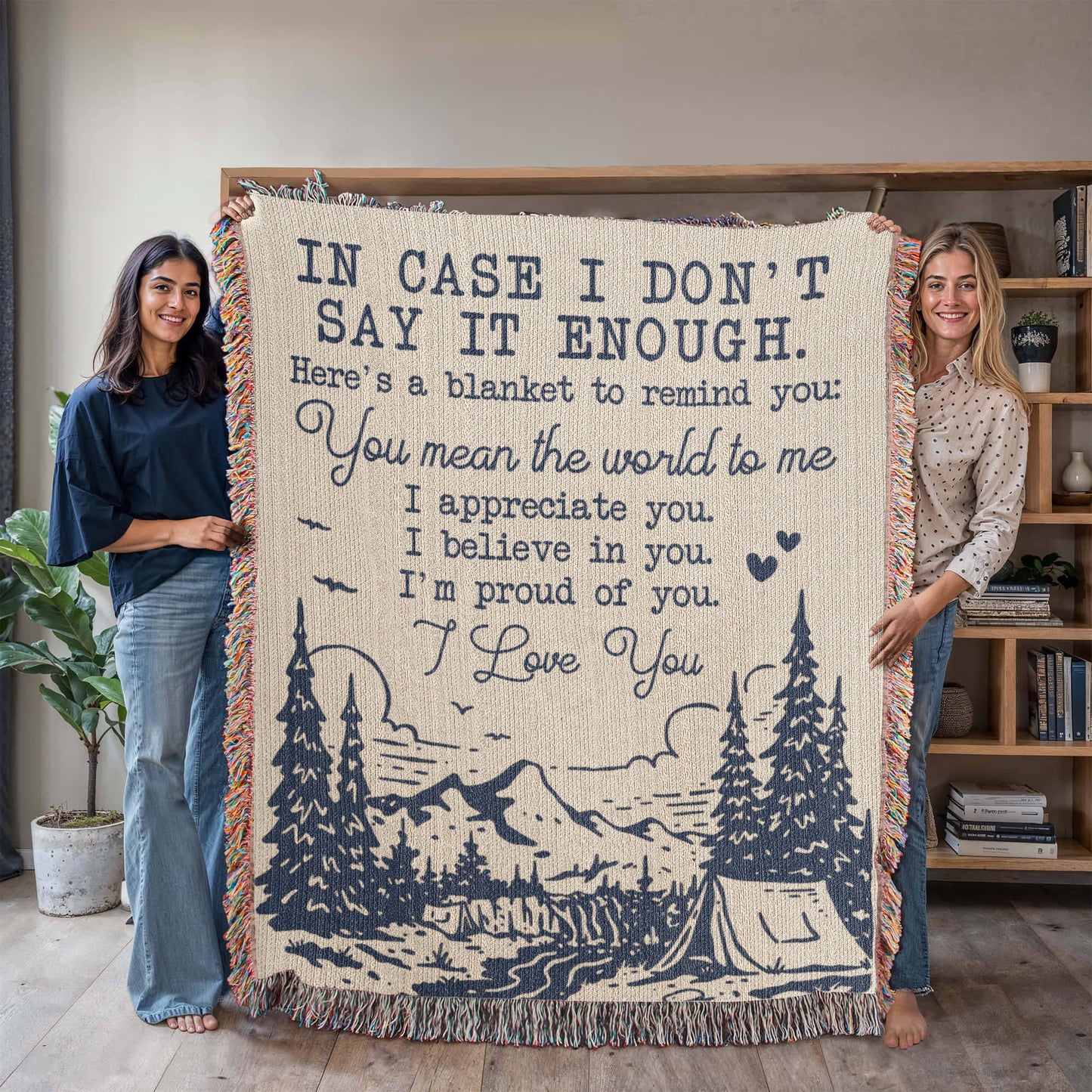 Camping Blanket Gift – Say the Words She Needs to Hear, Without Saying a Word